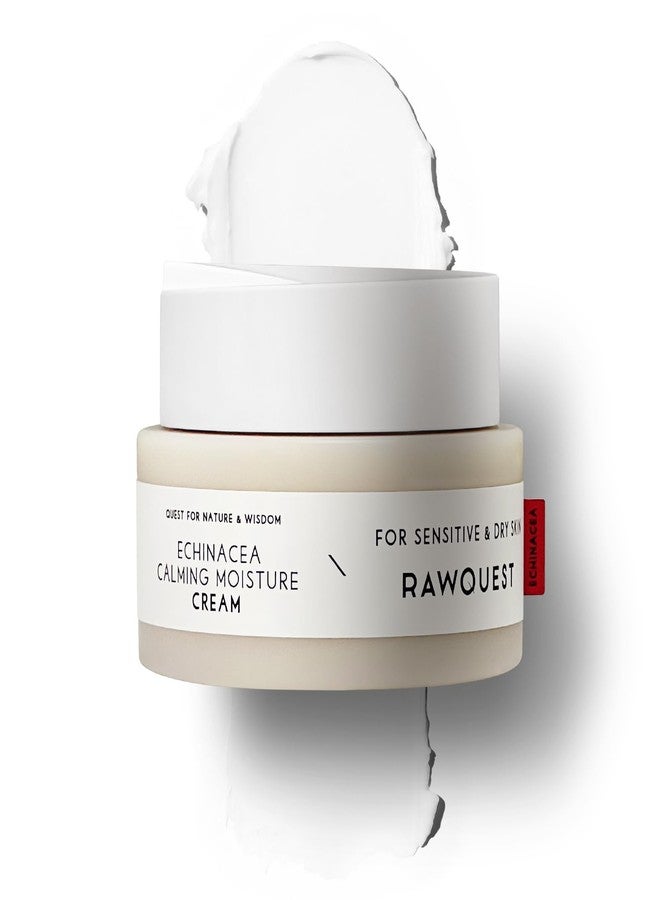 RAWQUEST Echinacea Calming Moisture Cream for Moisturizing, Skin Barrier Repair, Antiaging & Hydration with Triple Hyaluronic, Adenosine, Panthenol for Dry & Sensitive Skin (1.7 Fl Oz/ 50 ml) - Image 1